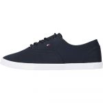 Tommy Hilfiger Canvas Lace Up Trainers Azul 35 Mulher