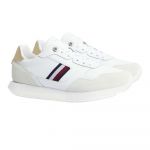 Tommy Hilfiger Global Stripes Lifestyle Runner Trainers Beige 39 Mulher