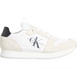 Calvin Klein Jeans Runner Sock Laceup Trainers Branco 37 Mulher