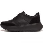 Fitflop F-mode Leather/suede Flatform Trainers Preto 37 Mulher