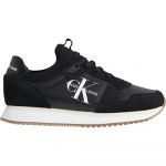 Calvin Klein Jeans Runner Laceup Sock Trainers Preto 36 Mulher