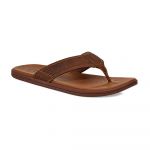 Ugg Seaside Flip Leather Sandals Castanho EU 45 Homem