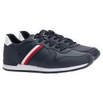 Tommy Hilfiger Iconic Runner Leather Trainers Azul EU 44 Homem