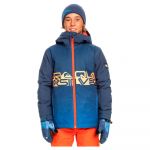 Quiksilver Mission Enginee Jacket Azul 10 Anos Rapaz