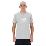 New Balance Sport Essentials Logo Short Sleeve T-shirt Cinzento XL Homem