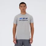 New Balance Sport Essentials Heathertech Graphic Short Sleeve T-shirt Cinzento M Homem