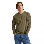 Pepe Jeans Eggo Long N Long Sleeve T-shirt Verde XS Homem