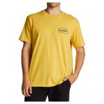 Billabong Walled Short Sleeve T-shirt Amarelo S Homem