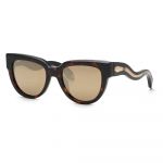 Óculos de Sol Roberto Cavalli Src054 Sunglasses Castanho Brown/Mirror Gold / CAT3 Homem