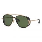 Óculos de Sol Roberto Cavalli Src008m Sunglasses Dourado Green / CAT3 Homem