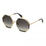 Óculos de Sol Furla Sfu785 Sunglasses Dourado Smoke Gradient / CAT2 Homem