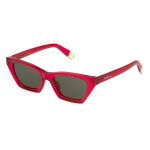 Óculos de Sol Furla Sfu777v Sunglasses Vermelho Brown / CAT3 Homem