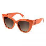 Óculos de Sol Furla Sfu711 Sunglasses Laranja Brown Gradient Brown / CAT3 Homem