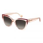 Óculos de Sol Furla Sfu694 Sunglasses Dourado Brown Gradient Pink / CAT3 Homem