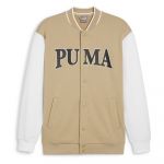 Puma Squadack Full Zip Sweatshirt Beige M Homem