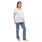 Mamalicious Mira Star Maternity Pyjama Cinzento M Mulher