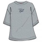 Tommy Hilfiger Logo Crew Neck Base Layer Cinzento L Mulher
