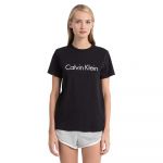 Calvin Klein Underwear Iconic Short Sleeve T-shirt Preto S Mulher