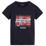 Napapijri S-brunt Short Sleeve T-shirt Azul 8 Years Rapaz