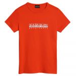 Napapijri S-box 1 Short Sleeve T-shirt Laranja 12 Years Rapaz