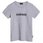 Napapijri S-box 1 Short Sleeve T-shirt Cinzento 12 Years Rapaz