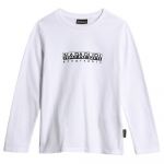 Napapijri K S-box 1 Long Sleeve T-shirt Branco 16 Years Rapaz