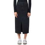 Noisy May Kath Slit Midi Vi478bl Denim Skirt Preto XS Mulher