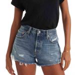 Levi´s ® 501 Original Denim Shorts Azul 28 Mulher