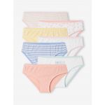 Vertbaudet Lote de 7 Cuecas Fantasia Menina Basics Cru, 10A