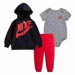 Nike Kids Just Do It Toss Body 3 Units Colorido 0-3 Meses
