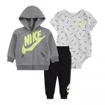 Nike Kids Just Do It Toss Body 3 Units Cinzento 3 Meses