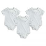 Nike Kids Swoosh Body 3 Units Branco 0-3 Meses