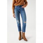 Salsa Jeans True Crop Slim Fit Jeans Azul 27 / 28 Mulher