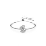 Swarovski Bracelete Iconic Swan Cisne Branca Lacado a Ródio