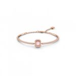 Swarovski Bracelete Millenia Lapidação Octogonal Rosa Lacado a Rosa Dourado