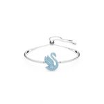 Swarovski Bracelete Iconic Swan Cisne Azul Lacado a Ródio