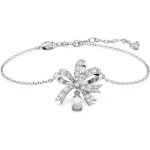 Swarovski Pulseira Volta Laço Branca Lacado a Ródio
