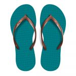 Green Flip Flops Chinelos de Praia Feminino Turquesa Maldivas/Cobre - BRA 39/40 | EUR 41/42
