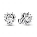 Pandora Joalheria Brincos Halo Coração Brilhantes 293097c01