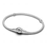Pandora Joalheria Pulseira Pandora Moments Snake Chain com Fecho Rosa Florescente 593211c00