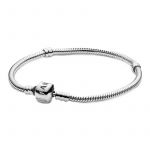 Pandora Joalheria Pulseira de Prata Esterlina e Fecho Pandora em Prata Esterlina 590702hv