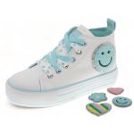 Beppi Botas Lona Branco / Azul Claro 30