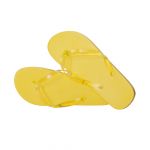 Lacor 60 Pares Chinelos de Dedo Amarelo Sola Feita de Resistente Eva para uma Alta Durabilidade Tamanho 42-44