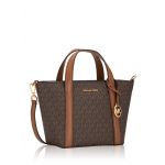 Michael Kors Mala Pratt 35S4G3FM1B Small Tote Messenger Castanho