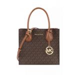 Michael Kors Mala Mercer Pebbled 35S1GM9M2B Castanho