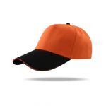 Boné Unisex Laranja/Preto Tamanho Unico