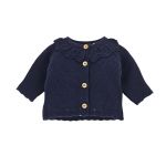 Minhon Casaco de Malha Azul Marinho para Menina 3 Meses