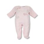Deolinda Baby Babygrow Menina Cardado Cor de Rosa 3 Meses