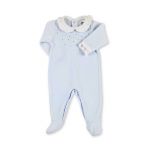 Minhon Babygrow Menino Cardado Azul Bebé 3 Meses