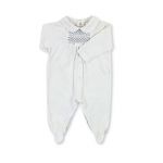 Minhon Babygrow Menina Branco de Algodão 1 Mês